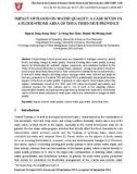 Impact of flood on water quality: A case study in a flood-prone area of Thua Thien Hue province