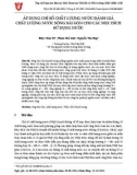 Áp dụng chỉ số chất lượng nước đánh giá chất lượng nước sông Sài Gòn cho các mục đích sử dụng nước