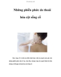 Những phiền phức do thoái hóa cột sống cổ