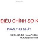 Bài giảng Màn điều chỉnh sơ khởi: Phần thứ nhất - NGND.GS.BS. Hoàng Tử Hùng