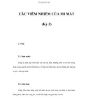 CÁC VIÊM NHIỄM CỦA MI MẮT (Kỳ 3)