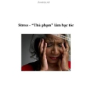 Stress - 'Thủ phạm' làm bạc tóc