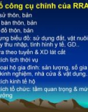 Một số công cụ chính của RRA/PRA