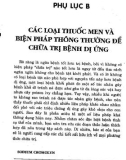 Bệnh dị ứng Phòng ngừa và trị liệu (Phụ lục B)