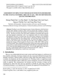 Assessment of impacts of the road system on flood regime in the coastal flooding area of Vu Gia - Thu Ban river basin, Quang Nam province