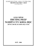 Giáo trình Phương pháp Nghiên cứu Khoa học - ĐH Y Huế