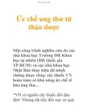 Ức chế ung thư từ thảo dược