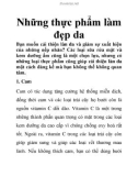 Những thực phẩm làm đẹp da