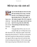 Bất lợi của việc sinh mổ