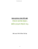 Bài giảng chuyên đề Thần kinh học: Rối loạn phản xạ - PGS.TS. Phan Việt Nga