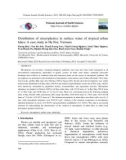 Distribution of microplastics in surface water of tropical urban lakes: A case study in Ha Noi, Vietnam