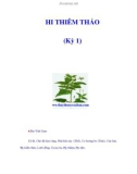 HI THIÊM THẢO (Kỳ 1)