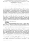 Using the water quality index (WQI) to assess the water quality of the day river flowing through Ninh Binh province, Vietnam