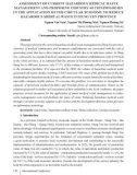 Assessment of current hazardous medical waste management and proposing industry 4.0 technologies in the application of the circular economy to reduce hazardous medical waste in Hung Yen province