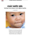 Chảy nước mũi: Thông tin dành cho bệnh nhân