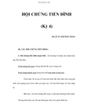 HỘI CHỨNG TIỀN ĐÌNH (Kỳ 4)