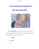 Tràn mủ khoang màng phổi và dày dính màng phổi