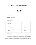 NEO ENTROSTOP (Kỳ 1)