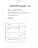 BRISTOPEN injectable – oral