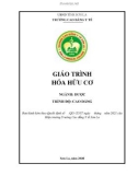 Giáo trình Hoá hữu cơ (Ngành: Dược - CĐLT) - Trường Cao đẳng Y tế Sơn La