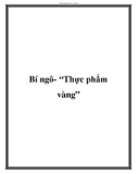 Bí ngô- 'Thực phẩm vàng'