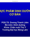 THỰC PHẨM DINH DƯỠNG CƠ BẢN - PGS.TS. Dương Thanh Liêm