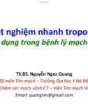 Bài giảng Xét nghiệm nhanh Troponin - Ứng dụng trong bệnh lý mạch vành