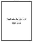 Cách nấu ăn cho tuổi mạn kinh