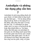 Amlodipin và những tác dụng phụ cần lưu ý