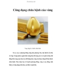 Công dụng chữa bệnh của vàng