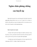 Ngâm chân phòng chống cao huyết áp