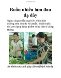 Buồn nhiều làm đau dạ dày