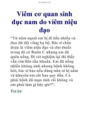 Viêm cơ quan sinh dục nam do viêm niệu đạo