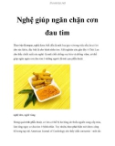 Nghệ giúp ngăn chặn cơn đau tim