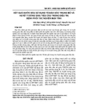 Kết quả bước đầu sử dụng tế bào gốc trung mô và huyết tương giàu tiểu cầu trong điều trị bệnh phổi tắc nghẽn mạn tính