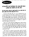 100 Cách chữa bệnh đau lưng (Chương 2)