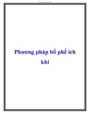 Phương pháp bổ phế ích khí