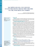 Đặc điểm lâm sàng, cận lâm sàng của đái tháo đường thai kỳ trên thai phụ sau thụ tinh trong ống nghiệm