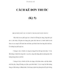 CÁCH KÊ ĐƠN THUỐC (Kỳ 5)