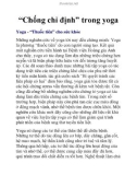 'Chống chỉ định' trong yoga