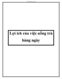 Lợi ích của việc uống trà hàng ngày