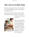 Trầy xước da và thuốc dùng