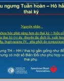 Bài giảng Cấp cứu ngưng Tuần hoàn – Hô hấp trong thai kỳ