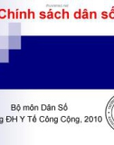 Bài giảng Dân số và phát triển: Bài 6 - ThS. Nguyễn Thành Nghị