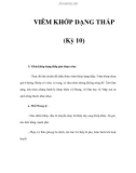 VIÊM KHỚP DẠNG THẤP (Kỳ 10)