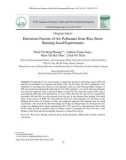 Emissions factors of air pollutants from rice straw burning-hood experiments