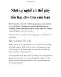 Những nghề có thể gây tổn hại cho tim của bạn