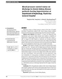 Thực trạng kiểm soát huyết áp tại thời điểm xuất viện của người bệnh tăng huyết áp có bệnh thận mạn điều trị nội trú tại khoa Nội thận Bệnh viện Đa khoa tỉnh Thanh Hóa