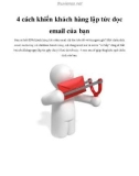 4 cách khiến khách hàng lập tức đọc email của bạn