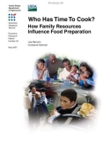 Who Has Time To Cook - How Family Resources Influence Food Preparation